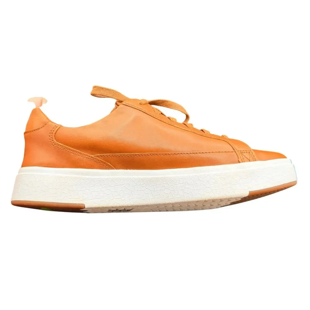 Kizik Vegas Leather Hands Free Sneakers Cognac Brown Men’s 9 W women’s 10.5 W